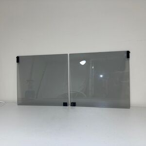 Glass Replacement Cabinet Doors 13.5" x 12.5" Push Magnet Close Clear Tinted